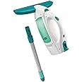 LEIFHEIT Window Vacuum Cleaner/Vacuum Glass Cleaner/Shower cubicles Cleaner Dry & Clean Wiping Width 28 cm with Steel Handle 43 cm