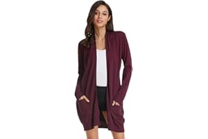 GRACE KARIN Cardigan Donna Lungo Cardigan a Maniche Lunghe Elegante Casual