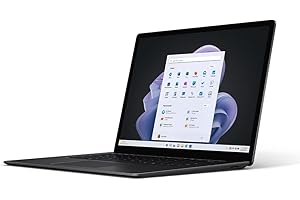 Microsoft Surface Laptop 5 Super-Thin 15 Inch Touchscreen Laptop - Black - Intel EVO 12th Gen Core i7, 16GB RAM, 512GB SSD, Windows 11 Home, UK plug, 2022 Model