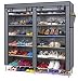 Produktbild landsell – Gewebtes Schuhschrank Schuh Home Einfache Kombination von Schuh Speicher Staub Reinigungstuch Schuhe Schrank