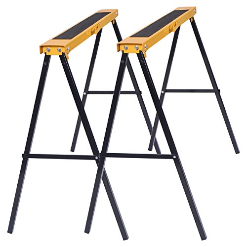 2er Set Gerüstbock Sägebock Holzsägebock Klappbock Arbeitsbock Unterstellbock Stützbock Klappbar Metall
