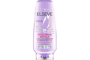 L'OREAL PARIS L'Oréal Paris - Démêlant Ré-Hydratant pour Cheveux Déshydratés et Fatigués - Hydratation 72H - Brillance - Souplesse - À l'Acide Hyaluronique - Elseve Hyaluron Repulp - 200 ml