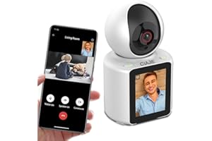 CIAJIE Two-way video camera 2.8-inch screen,Pet DogIndoor Home Nanny Cam,wifi camera,360°Smart Security Camera,1080p HD,Child/Elder/Nanny/Dog/Pet with Im Cam App