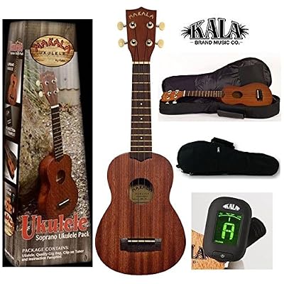 KALA KA MK S PACK Ukulélé Soprano avec Housse & accordeur