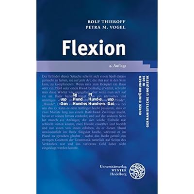 [PDF] Download Flexion (Kurze Einführungen in die germanistische Linguistik - KEGLI- Band 7) Kostenlos