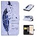 Produktbild LMAZWUFULM Hülle für Samsung Galaxy S8 / SM-G950F (5,8 Zoll) PU Leder Magnetverschluss Brieftasche Lederhülle Malerei 3D Dreidimensional Feder und Adler Muster im Bookstyle mit Stent-Funktion und Karten Slot Schutzhülle Ledertasche Flip Cover für Samsung Galaxy S8
