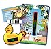 Pack of 'Happy Family' Jungle Animals Nursery and Room Thermometer, Duck Bath Thermometer and Monkey Forehead Thermometer for Baby/Child