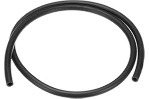 M METERXITY Mangueras de Aceite Lubricante, 6mm (1/4 Pulgada) ID x 10mm (3/8 Pulgada) OD 3.28FT Tubo de Manguera de Goma para Riego/Equipos Pequeños/Exterior/Jardín [Negro]