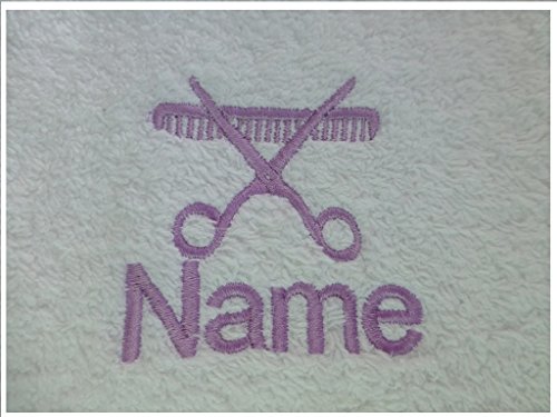 Bath Sheet with a Hairdressing Logo and Name of your choice, 100x150cm