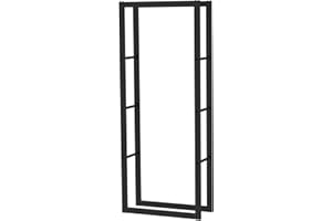 Toboli Étagère pour Bois de Chauffage – 150 x 25 x 60 cm – capacité 200 kg – en Métal revêtu par Poudre – Support Range bûche pour Stockage Empilage Cheminée Poêle pour intérieur et extérieur