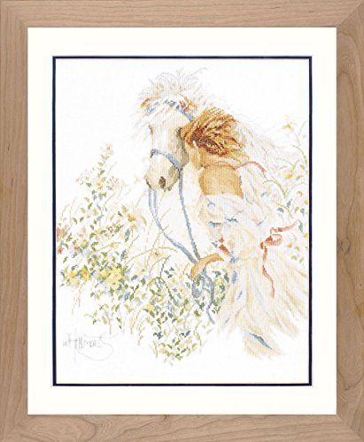 LanartePN-0007952 Horse and Flowers, Pack of 1, Beige