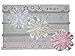 GIRLS BABY FLOWER HEADBAND SET OF 3 (Pink Cream White)