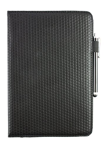 Emartbuy® Anteck 9.6 Zoll Tablet PC 3G Universal ( 9 – 10 Zoll ) Gepolsterte Design Schwarz 360 Grad rotierende Stand Folio Geldbörse Tasche Hülle + Schwarz Eingabestift - 2
