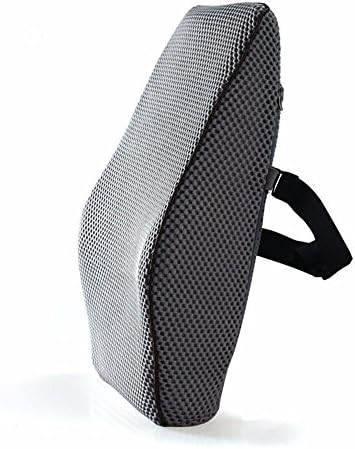 HWW Cushion The pillow with four seasons and breathable mesh car lumbar support memory cotton car lumbar support office of the lumbar back support back three-dimensional mesh,C,