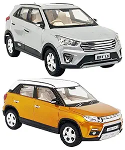 Jack Royal 2 Combo Pull Back Bretza & Kreta Toy Car (Blue - Red)