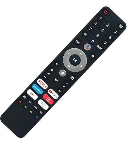 ALLIMITY GCBLTV02BDBIR Sostituzione del Telecomando per ChangHong UHD TV U55H7N L32H7N L40H7N L43H7N L50H7N L55H7N GCBL-TV02BDBIR U58H7N U43H7N U50H7N