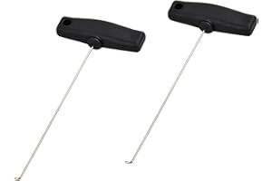 Lguaquanx 2 Stück Tacho Ausziehhaken Auszieher Werkzeug Set, Armaturenbrett Ausbauwerkzeug, Tacho Ausziehhaken für MercedesBenz, für SL R107/R129, für Coupe W114/W115 für Roadster W107