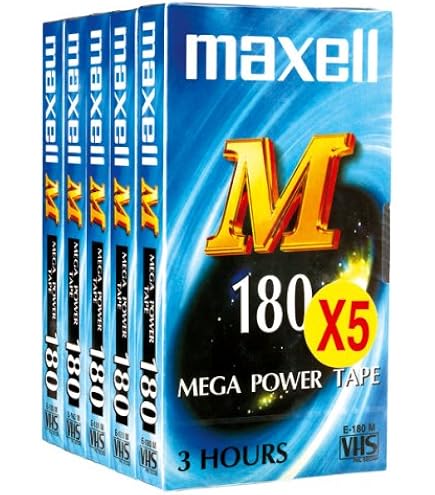 Maxell E 30 GX Black VHS normal Videokassette Leerkassette Tape | Acquisti Online su
