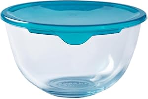 Pyrex Classic – Bol pour mélanges avec Couvercle, en Verre, 16 cm, 1 l