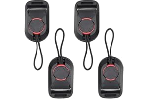 REQAG 4 Pezzi Fibbia Sgancio Rapido Fotocamera Cinghia per Fotocamera a Sgancio Rapido Adattatore(Universale)