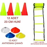 Leyaton Turuncu Antrenman Seti 4 Metre Merdiven + Huni + K&uuml;&ccedil;&uuml;k &Ccedil;anak Seti, Tek Ebat, frk20021, KARIŞIK