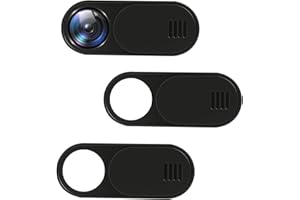 Yenvory Cache Webcam Ultra-Fin 0,6 mm – Cache Caméra avec Curseur pour Ordinateur Portable, Smartphone, Tablette et PC – Lot de 3