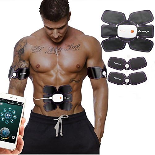 LIRANK Muscle Toner Abdominal Toning Belt EMS ABS Trainer Wireless Body Gym Workout For Abdomen/Arm/Leg Training Men Women with Phone APP Control