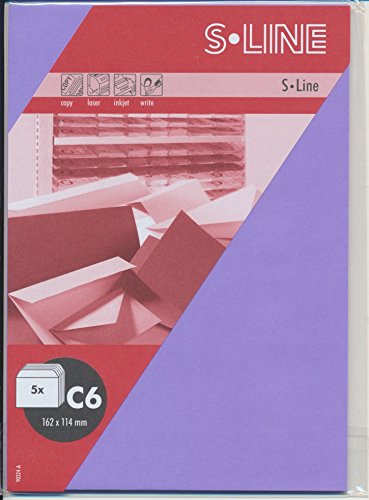 Preisvergleich Produktbild Umschläge C6 90g violett 5er Pack