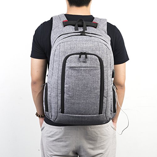 DTBG multifunktions Rucksack mit USB Anschluss Studenten Schule Rucksack Nylon Business Backpack   17 Zoll Laptop Rucksack Computer Tasche f  r 17 - 1
