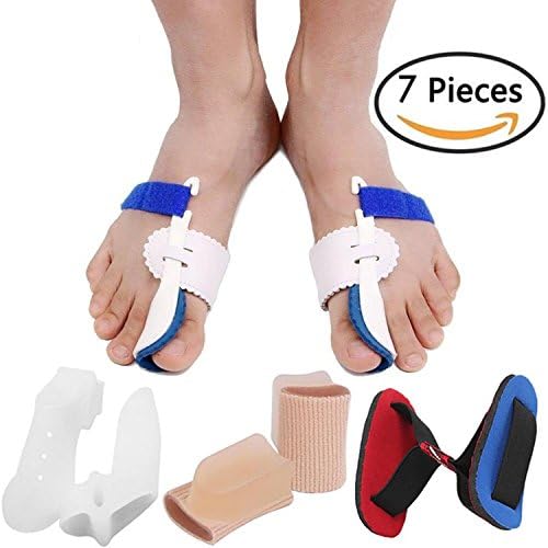 Bunion Corrector Bunion Relief Protector Sleeves Kit, Big Toe Corrector Straightener Separator Treat Pain in Hallux Valgus, Big Toe Joint, Hammer Toe, Splint Aid Surgery Treatment