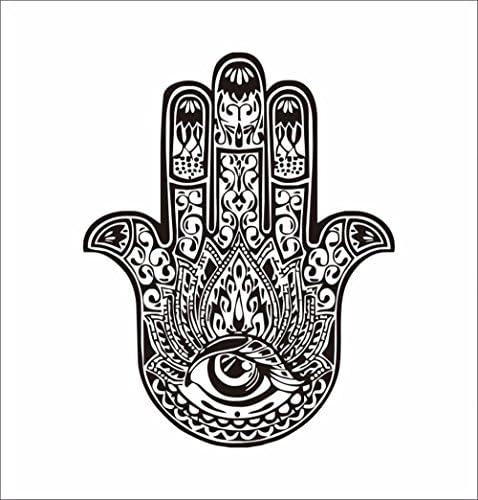 XJKLFJSIU Creative Fatima Hand Pattern Wall Stickers Home Decoration Wallpaper Living Room Staircase Wall Stickers Wall Wall Stickers Sticky Wall Stickers,57*72Cm
