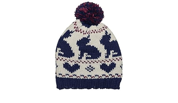ladies navy beanie hat