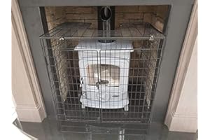 STOVE WARRIOR Stove Guard Nursery FireGuard Pet Guard, Child guard, Safety Barrier for Stove Protection, Unique DOOR at front for easy access, new 2025 DESIGN - 80x70x50cm