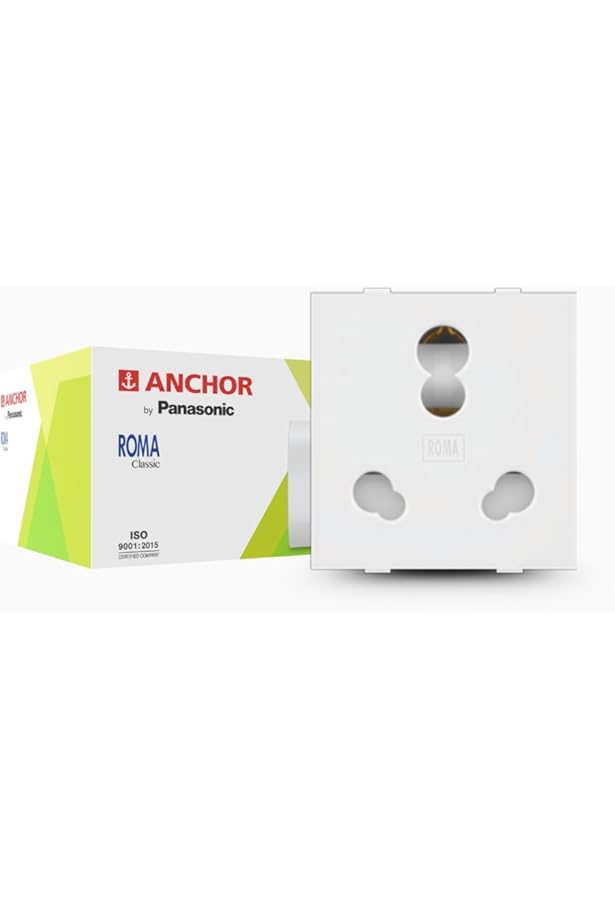 Anchor by Panasonic 16AX, 1 Way Switch, 1 Module, White, Pack of 1