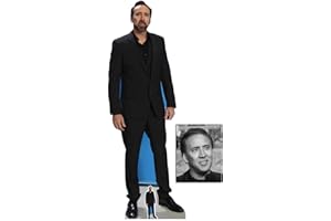 BundleZ-4-FanZ by Starstills Nicolas Cage Lebensgrosse und klein Pappaufsteller, 186cm x 66cm mit 25cm x 20cm Foto