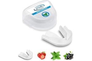 ‎GAME GUARD GAME GUARD – Hockey-Mundschutz für Kinder im Alter von 8, 9, 10, 11, 12, 13 Jahren. Mundschutz für Boxen, Rugby, Fußball, Kampfsport, Kickboxen [Transparenter Minzgeschmack – 1 Stück]