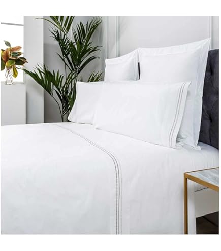 COTTON ARTean - Funda nórdica BULLON 100% SATÉN ALGODÓN 200 HILOS BEIGE