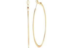 IMINI Acciaio inossidabile Huggie Hoop orecchini per ragazze donne grande grande orecchini ipoallergenico per orecchie sensibili 50/60/70/90 MM