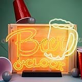 Neon-Effektlicht Fizz Creations Beer O\'Clock El Light, mehrfarbig