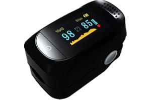 Spinegear Finger Pulse Oximeter - Hospital Grade HS Standard Fingertip Sats Probe for Monitoring Blood Oxygen Level CE Approved SpO2 Saturation Monitor for Adults and Children