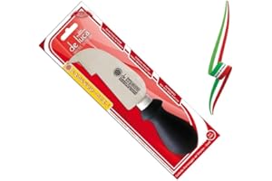 GENERICO COLTELLO A UNCINO X FORMAGGIO CON LAMA IN ACCIAIO INOX TEMPERATO DE LUCA ITALY