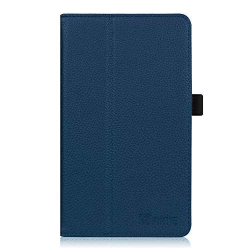 Fintie Odys Vito 7 Hülle Case – Slim Fit Folio Kunstleder Schutzhülle Cover Tasche mit Ständerfunktion und Stylus-Halterung für Odys Vito 17,8 cm (7 Zoll) Tablet-PC, Marineblau - 7
