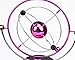 BOJIN Planet Kinetic Mobile Desk Toy - Electronic Perpetual Motion - Pink