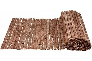 Mugar- Cerramiento Natural de Corteza de Pino de Cara Simple- Rollos de 1x3m /1,5x3m /2x3m- Valla Decorativa de Jardín con 80-85% de Ocultación (1,5x3 metros)