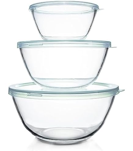 Ensemble bols en verre 3 pièces
