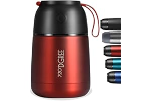 720°DGREE Thermos per alimenti “wunderJar” – 530ml | Contenitore termico di acciaio inossidabile per caldo cibo, bambini