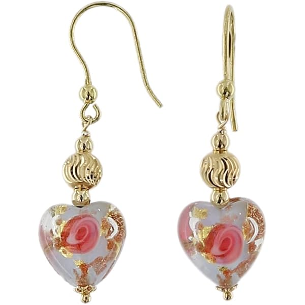Venetiaurum - Collana per Donna con Pendente a Cuore in Vetro Originale