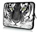 Produktbild Luxburg® Design Laptoptasche Notebooktasche Sleeve für 17,3 Zoll (auch in 10,2 Zoll | 12,1 Zoll | 13,3 Zoll | 14,2 Zoll | 15,6 Zoll | 17,3 Zoll) , Motiv: Tigeraugen