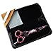 Brand New ! 4.5" Inch Pink Lilly Flower Hair Scissors , Hairdressing Scissors Shears Comes with Free Presention Case (FREE SHIPPING)