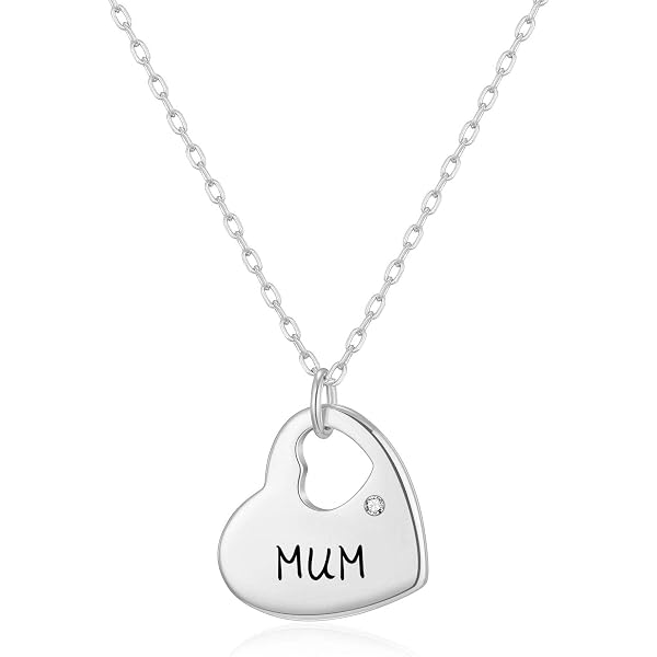 Collana Philip Jones "Always My Mother" - Ciondolo Placcato Oro Rosa Con Cristalli Zircondia - Gioiello Per Mamma - 5